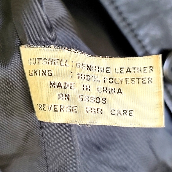 Preston & York genuine leather jacket Womens Black Size S - Picture 11 of 12